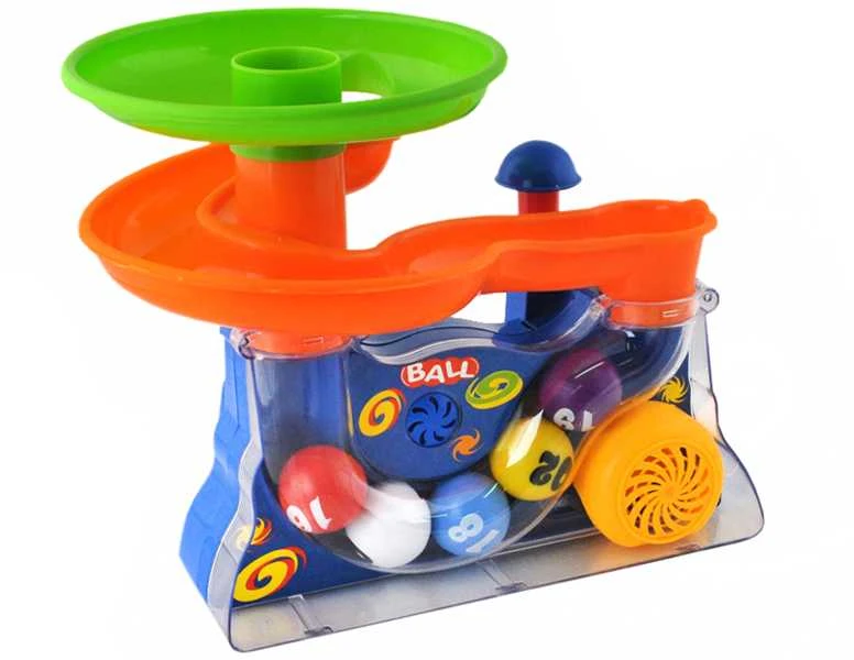 Lean Toys Spalvingas kamuoliukų fontanas su garso ir šviesos efektais