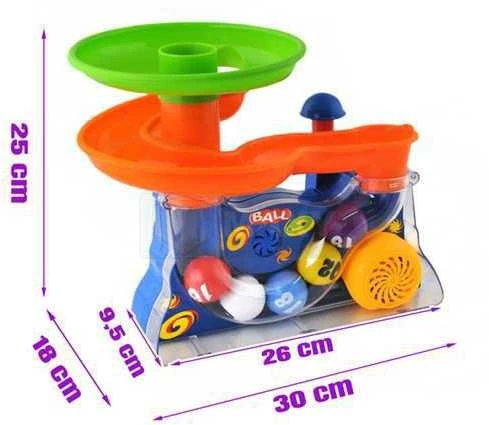 Lean Toys Spalvingas kamuoliukų fontanas su garso ir šviesos efektais