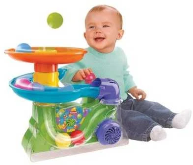 Lean Toys Spalvingas kamuoliukų fontanas su garso ir šviesos efektais