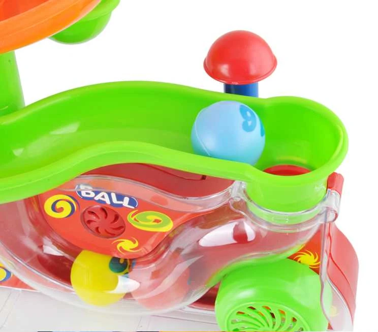 Lean Toys Spalvingas kamuoliukų fontanas su garso ir šviesos efektais