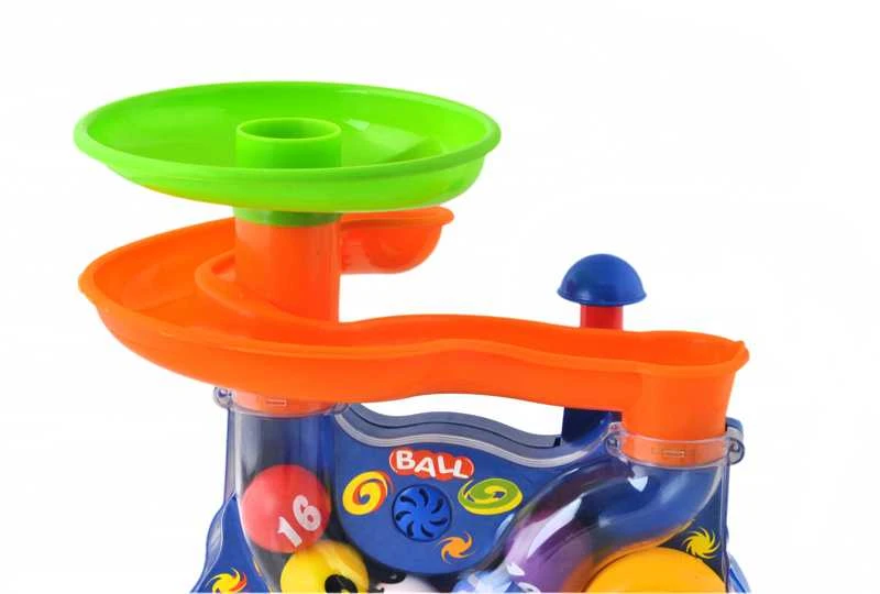 Lean Toys Spalvingas kamuoliukų fontanas su garso ir šviesos efektais
