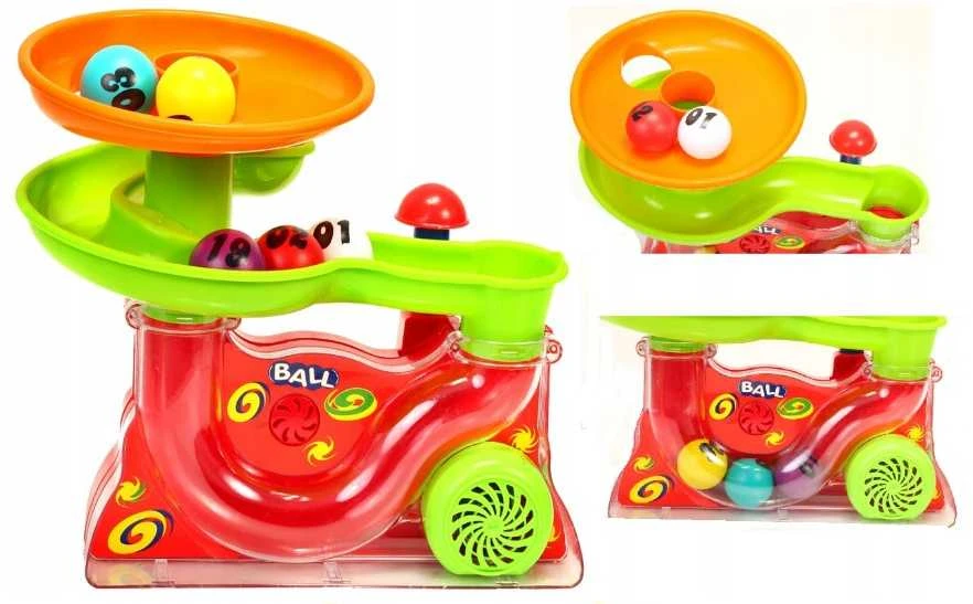 Lean Toys Spalvingas kamuoliukų fontanas su garso ir šviesos efektais