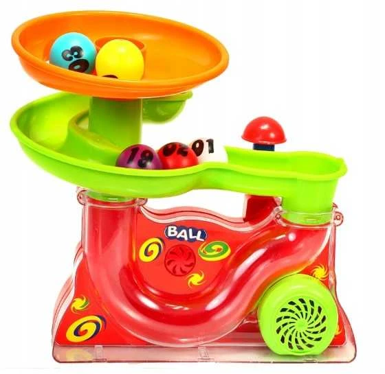 Lean Toys Spalvingas kamuoliukų fontanas su garso ir šviesos efektais