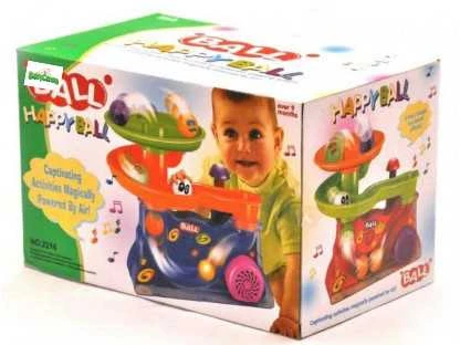 Lean Toys Spalvingas kamuoliukų fontanas su garso ir šviesos efektais