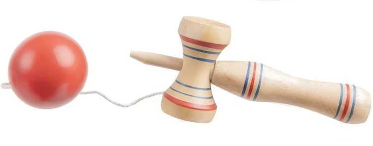 „KENDAMA“ Medinis įgūdžių žaidimas - raudonas