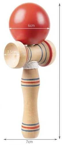 „KENDAMA“ Medinis įgūdžių žaidimas - raudonas