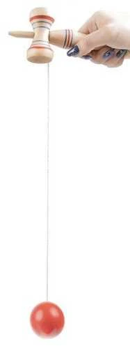 „KENDAMA“ Medinis įgūdžių žaidimas - raudonas