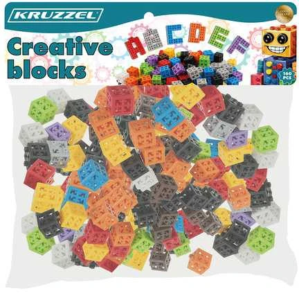 Kūrybiniai kaladėlės 160 vnt. Kruzzel 26377