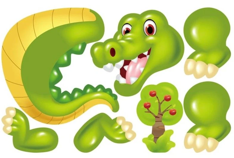 Kūrybinis mozaikinis zoologijos sodas lagamine, 198 detalių 3D dėlionė, kaladėlės, atsuktuvas, konstruktorius