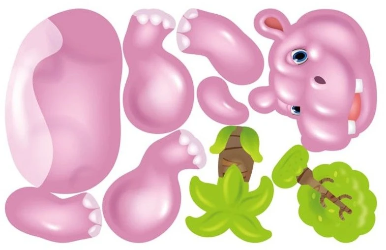 Kūrybinis mozaikinis zoologijos sodas lagamine, 198 detalių 3D dėlionė, kaladėlės, atsuktuvas, konstruktorius