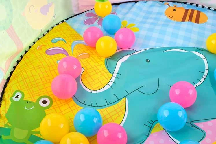 Eurobaby Zabawki Lavinamasis Kilimėlis 3in1 Miško Gyvūnai Su Kamuoliukais