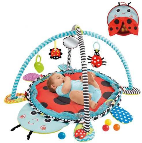 Lean Toys Žaidimų kilimėlis Konig Kids su baseinu ir kamuoliukais