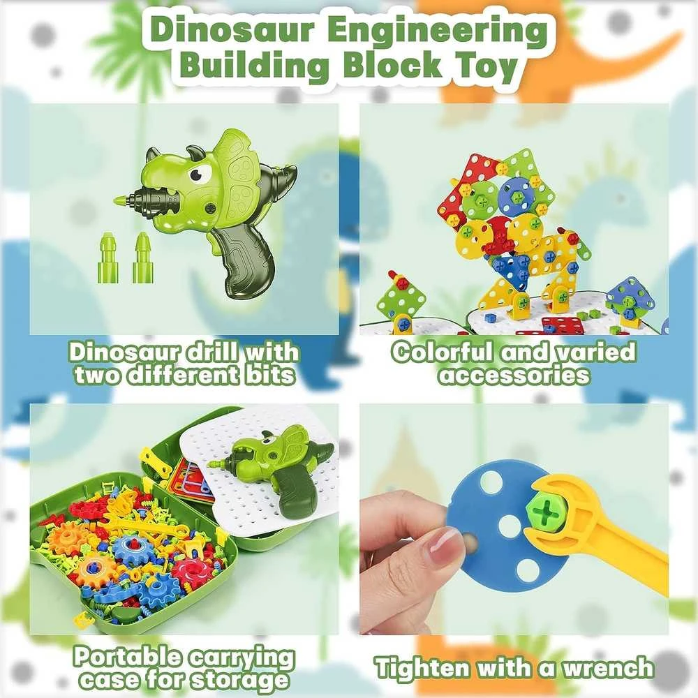 Konstruktorius su žaisliniu grąžtu Lean Toys, 249 d.