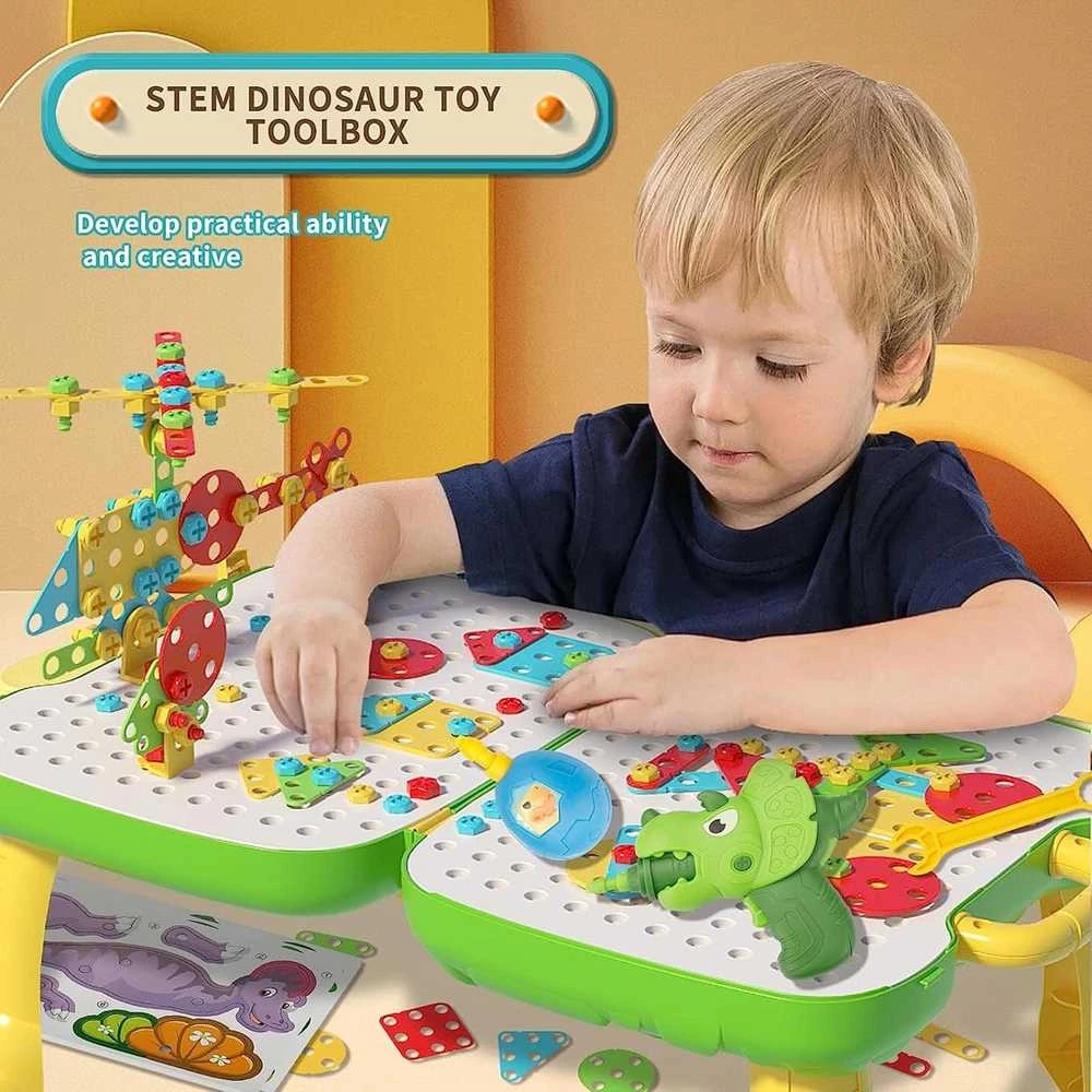 Konstruktorius su žaisliniu grąžtu Lean Toys, 249 d.