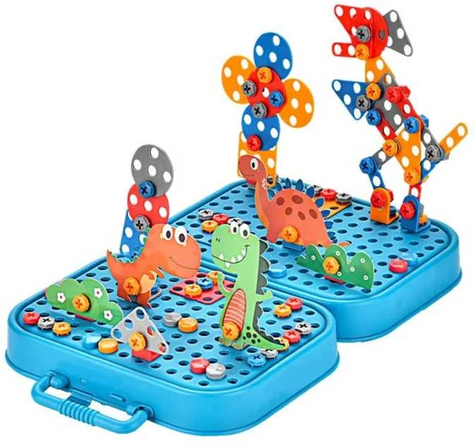 Konstruktorius su atsuktuvu Lean Toys Kosmosas