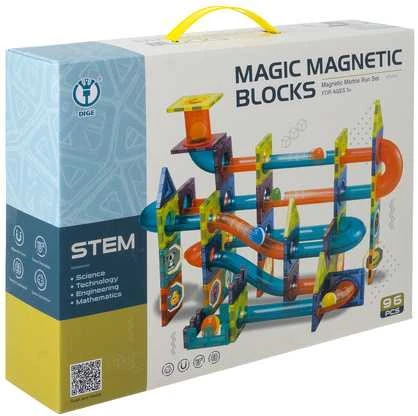 Lavinamasis Magnetinis 3D konstruktorius, 96 elementų