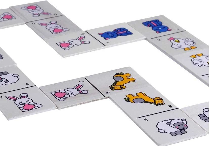 Jokomisiada Illustrated Domino for children of animals ZA2515