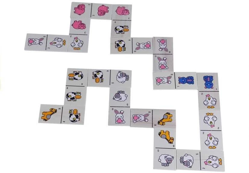 Jokomisiada Illustrated Domino for children of animals ZA2515