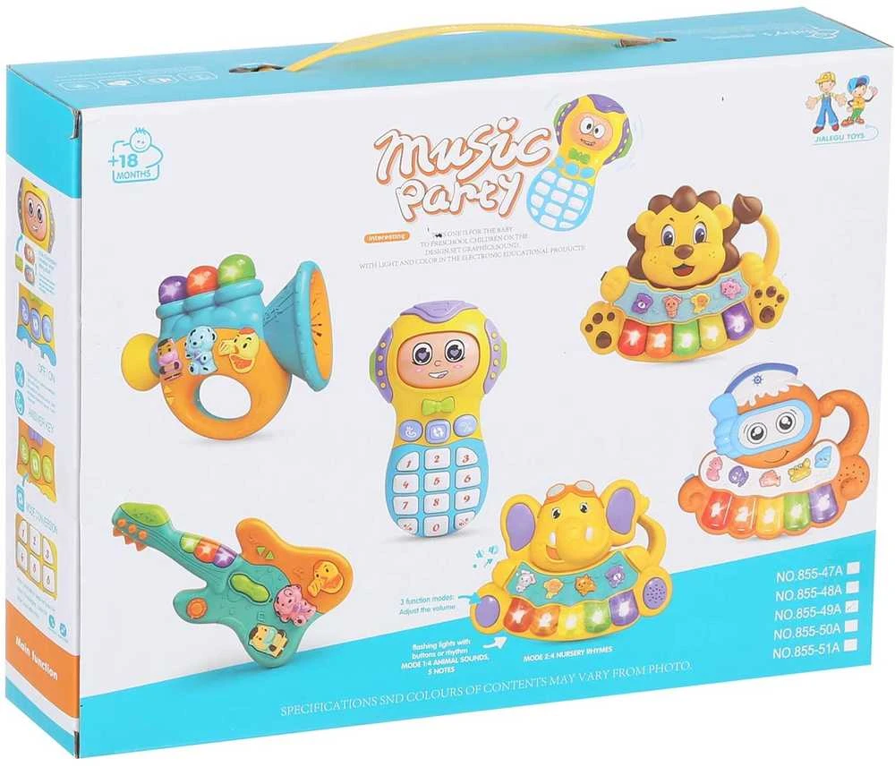 Lavinamasis Muzikinis pianinas Su Gyvūnais ir telefonu "Lion"