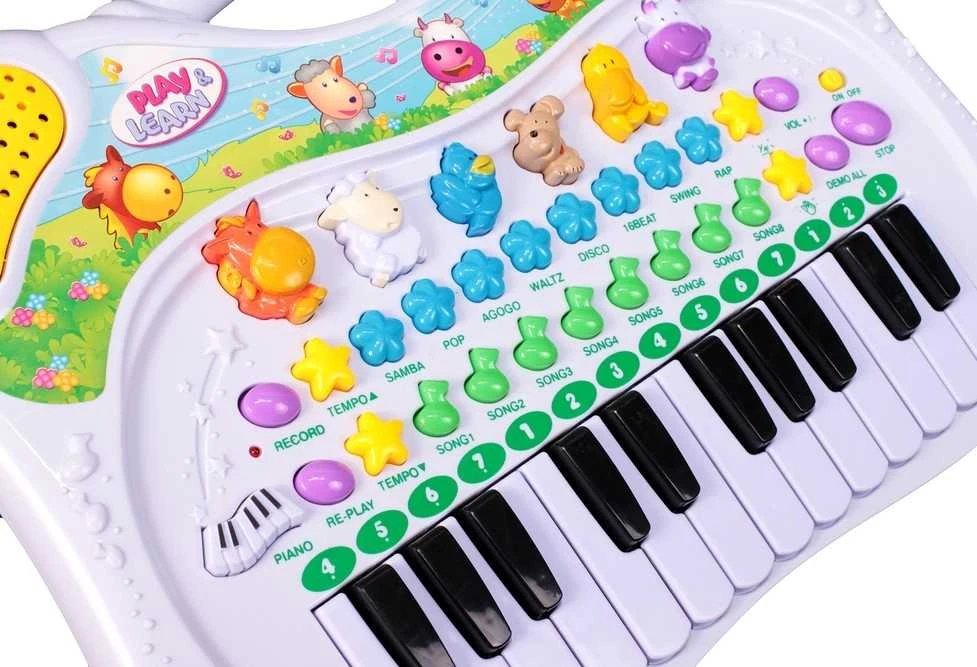Malplay Vaikiškas pianinas Elektroniniai gyvūnai