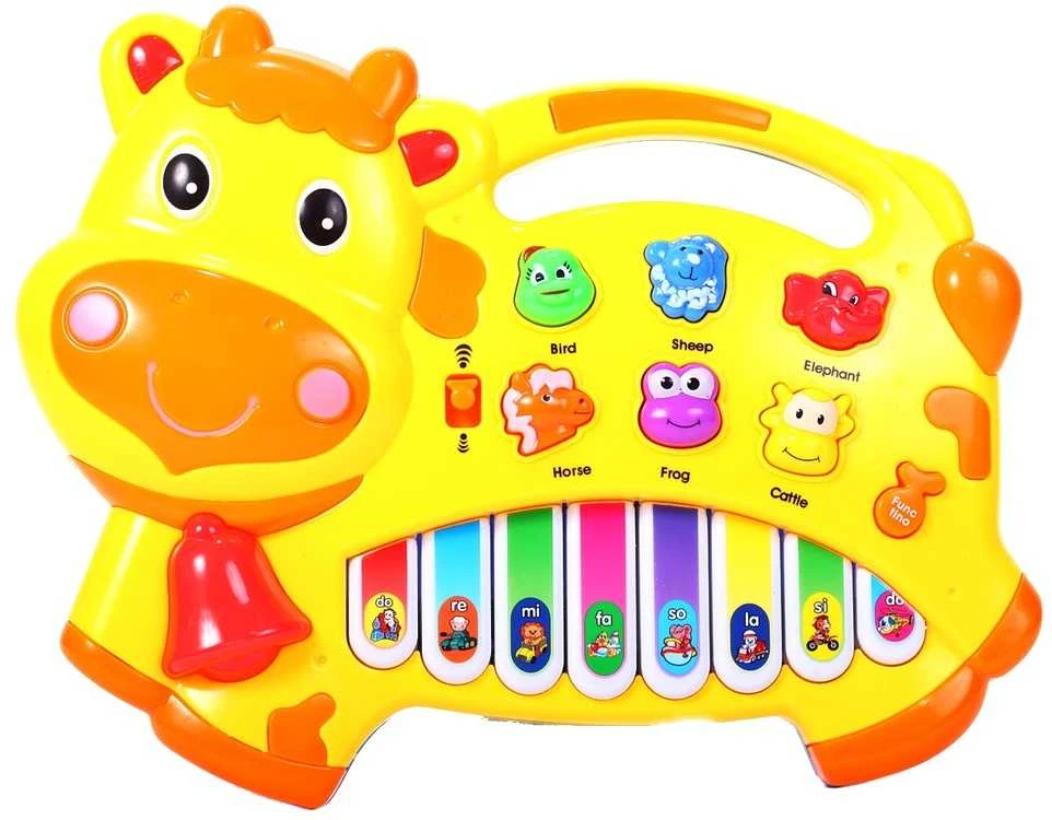 Malplay Vaikiškas pianinas Karvutė kūdikiams