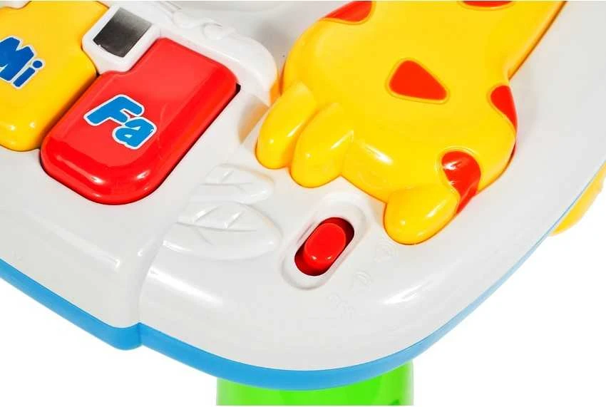 Interaktyvus edukacinis stalas Lean Toys su judančiu laikrodžiu, 24,5x22,5x16 cm