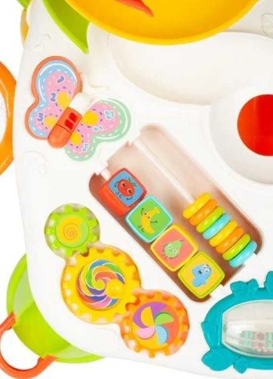 Lean Toys Interaktyvus žaislas vaikams su mokymosi lenta ir rutuline čiuožykla