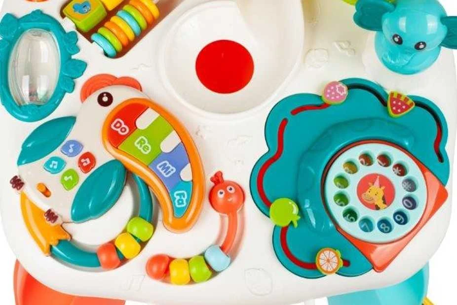 Lean Toys Interaktyvus žaislas vaikams su mokymosi lenta ir rutuline čiuožykla