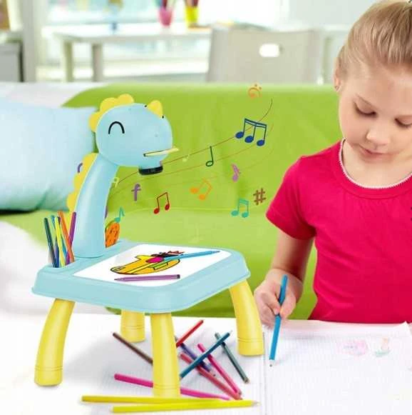 Lavinamasis žaislas piešimo projektorius Dinozauras 3*1