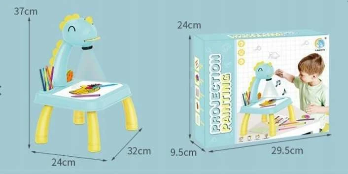 Lavinamasis žaislas piešimo projektorius Dinozauras 3*1