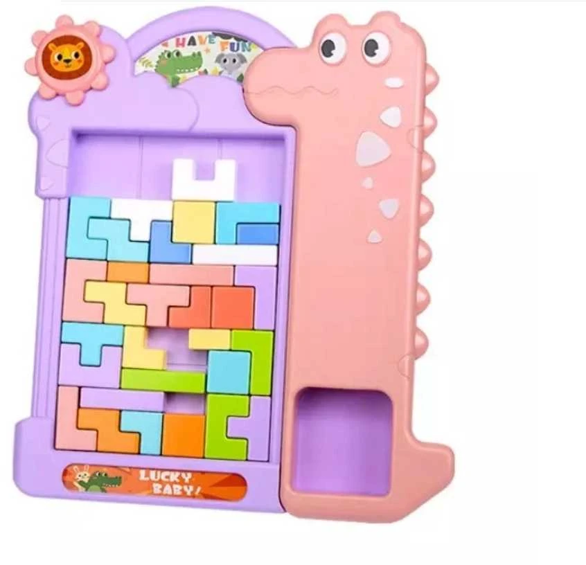 Malplay Blokelių dėlionė Tetris Krokodilas