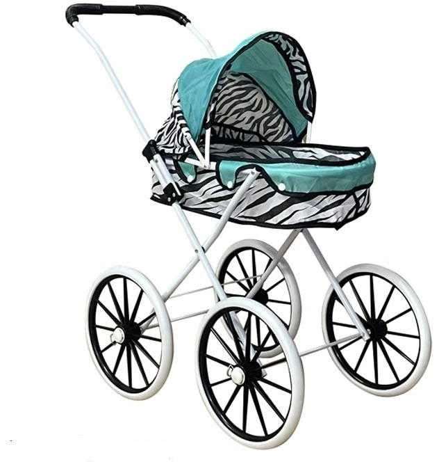 Lėlių vežimėlis Lean Toys su dideliais ratais, 61x48x28,5 cm