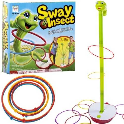 Linguojantis žiedų žaidimas kirmėliukas "Sway Insect "