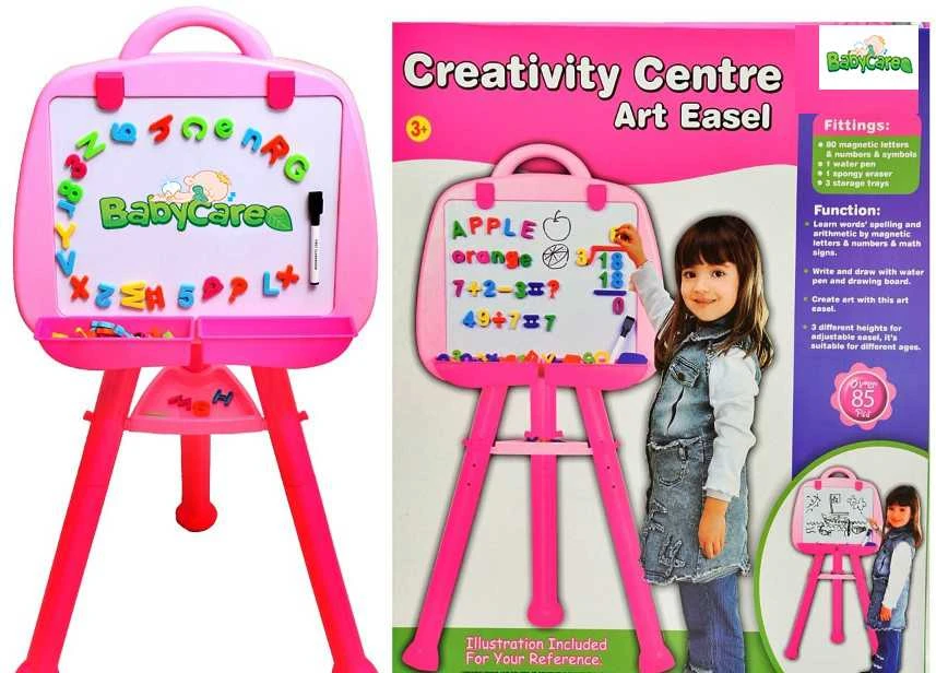 Magnetinė Piešimo Lenta 115 elementų, rožinė