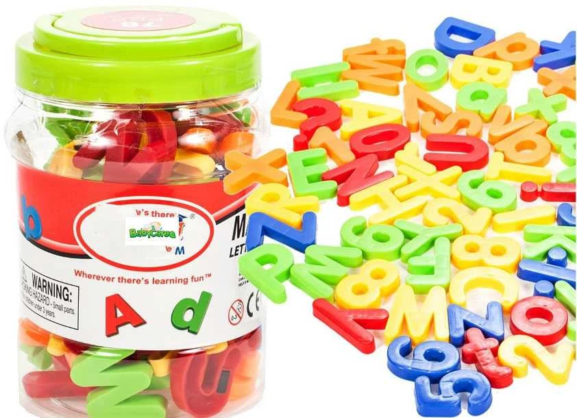 Malplay Lavinamieji skaičiai ir raidės su magnetais, 78 vnt