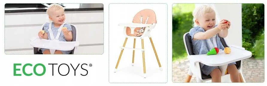Maitinimo kėdutė Ecotoys Rose New 2in1
