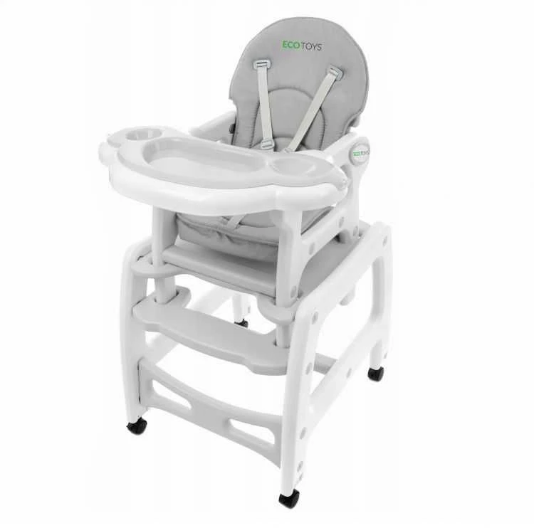 Daugiafunkcinė maitinimo kėdutė Ricokids Sinco 5in1, pilka