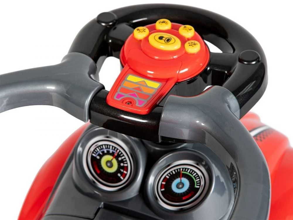Ecotoys Mašinėlė - stumdukas DELUXE 3w1 Raudona