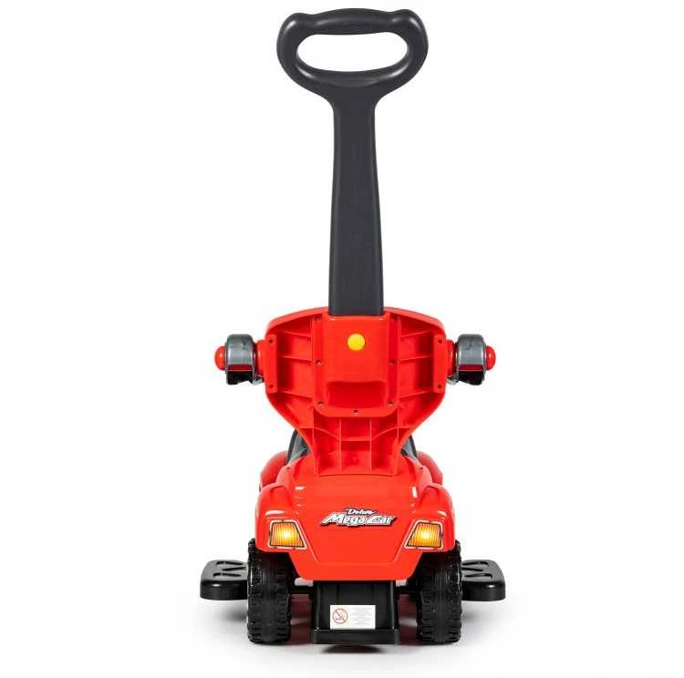 Ecotoys Mašinėlė - stumdukas DELUXE 3w1 Raudona