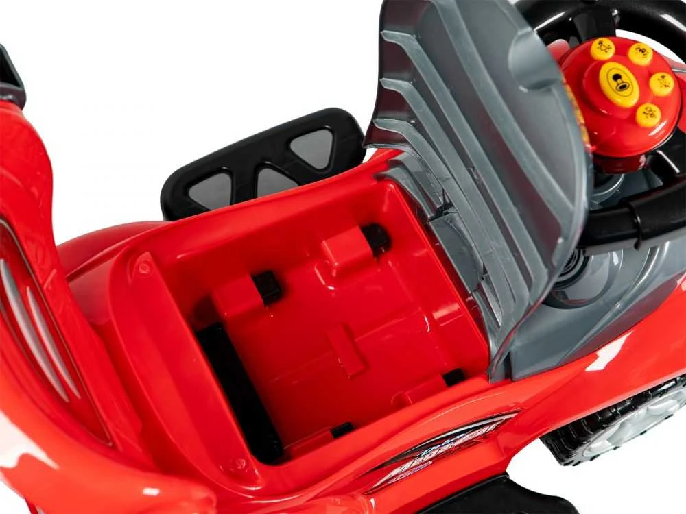 Ecotoys Mašinėlė - stumdukas DELUXE 3w1 Raudona