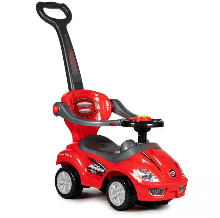 Ecotoys Mašinėlė - stumdukas DELUXE 3w1 Raudona