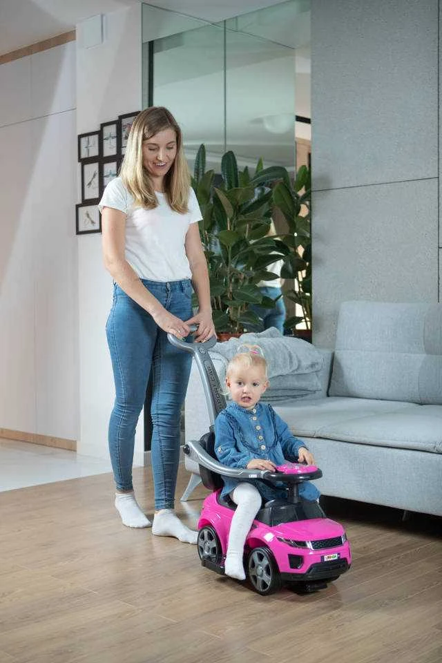 FunFit Mašinėlė - stumdukas Sport car Rose