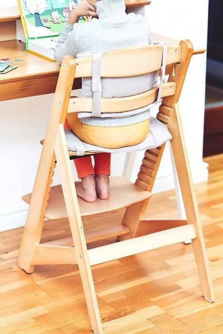 Medinė maitinimo kėdutė WOODY NATURAL 3 IN 1