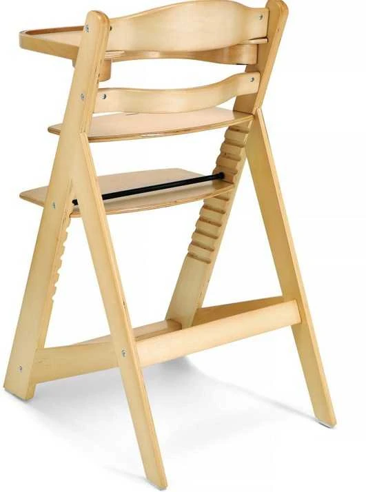Medinė maitinimo kėdutė WOODY NATURAL 3 IN 1