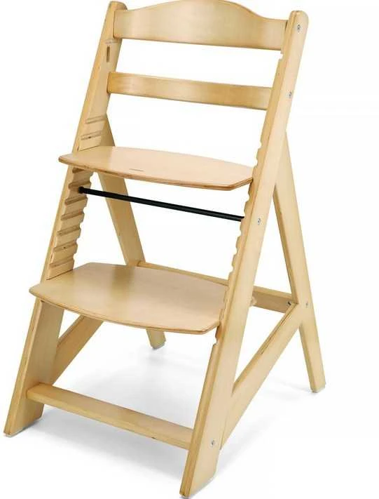 Medinė maitinimo kėdutė WOODY NATURAL 3 IN 1