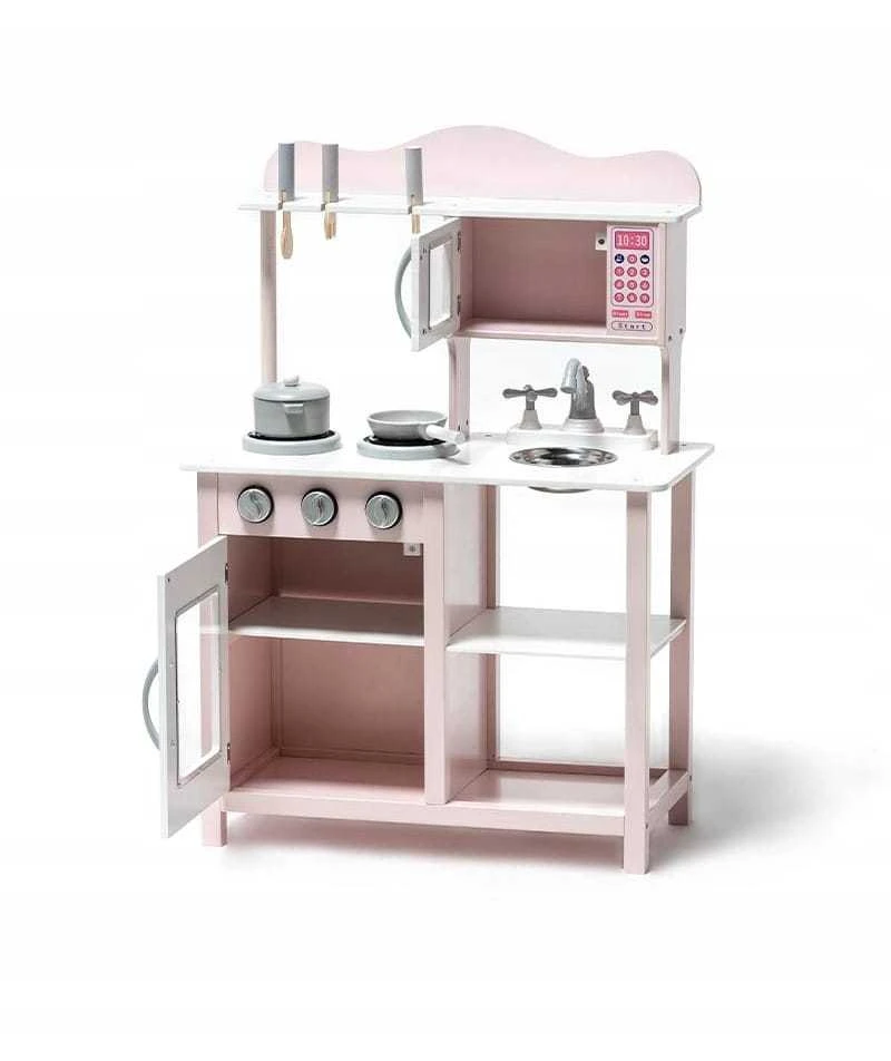 Ricokids Medinė virtuvėlė su priedais Magic Rose