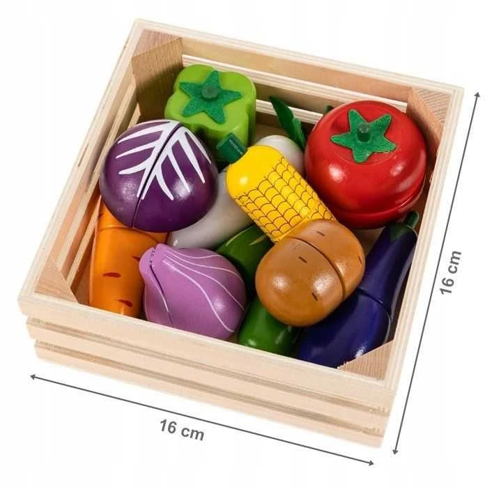 Medinių daržovių Ecotoys rinkinys