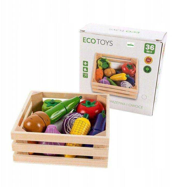 Medinių daržovių Ecotoys rinkinys