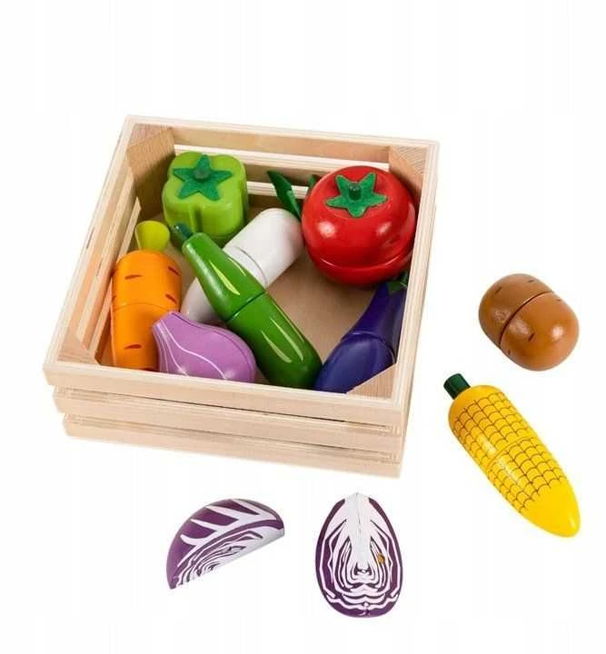 Medinių daržovių Ecotoys rinkinys