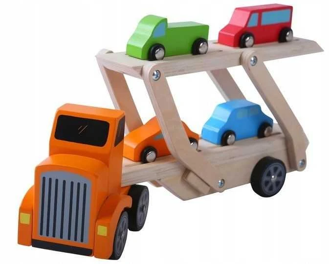 Medinis sunkvežimis, tralas su automobiliais Kruzzel